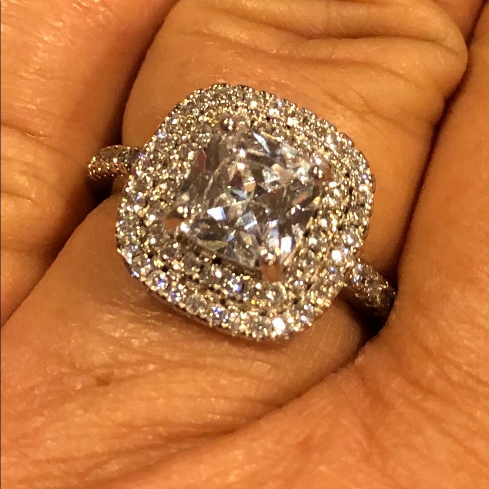 Sterling Silver CZ “Engagement” Ring
